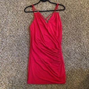 Marciano Fuchsia Cocktail Dress.